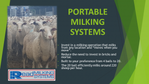 Portable Milking Systems - Read Milking Systems - Milking Machines