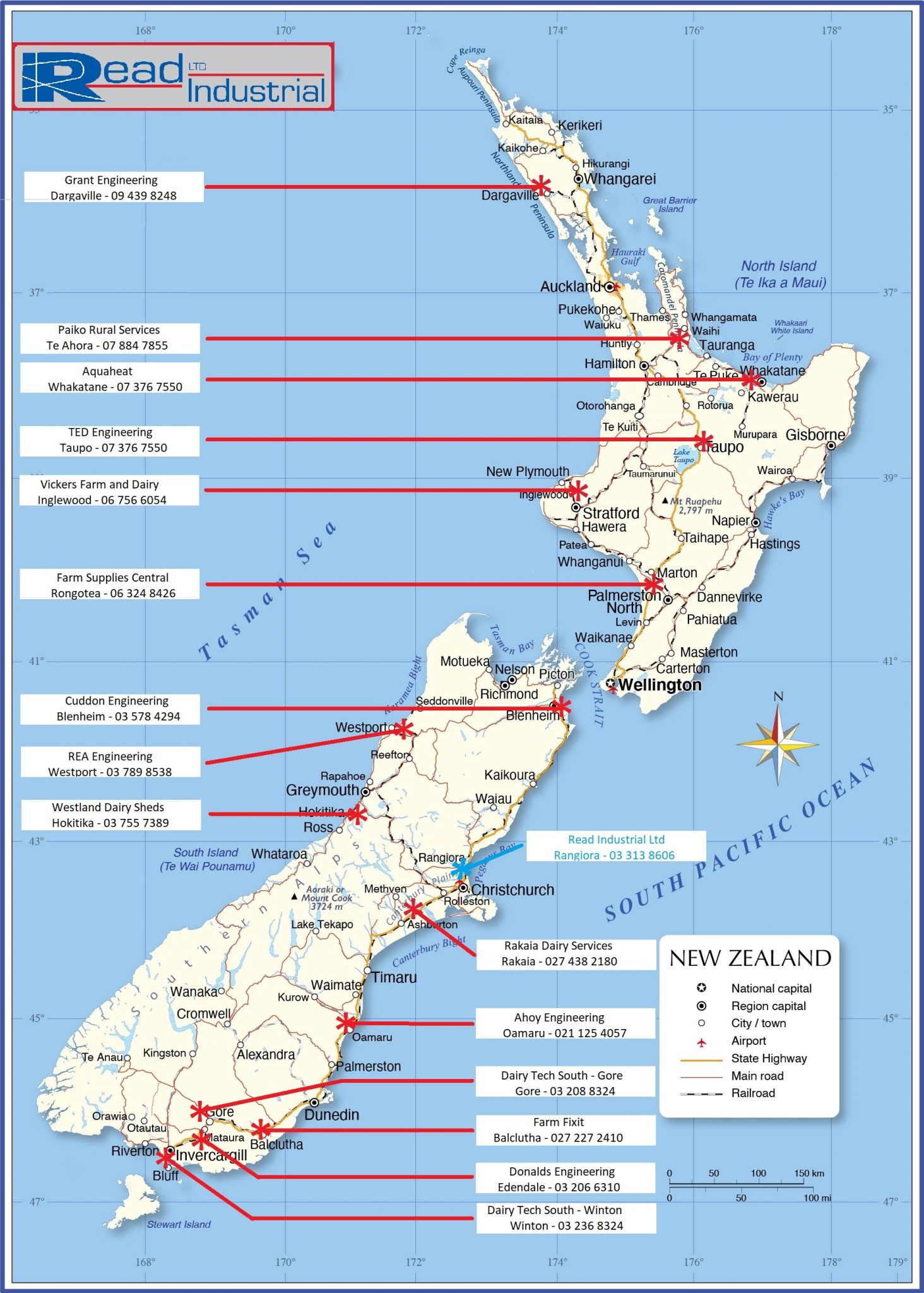 Read Agents New Zealand - Read Industrial - Servicing New Zealand's 